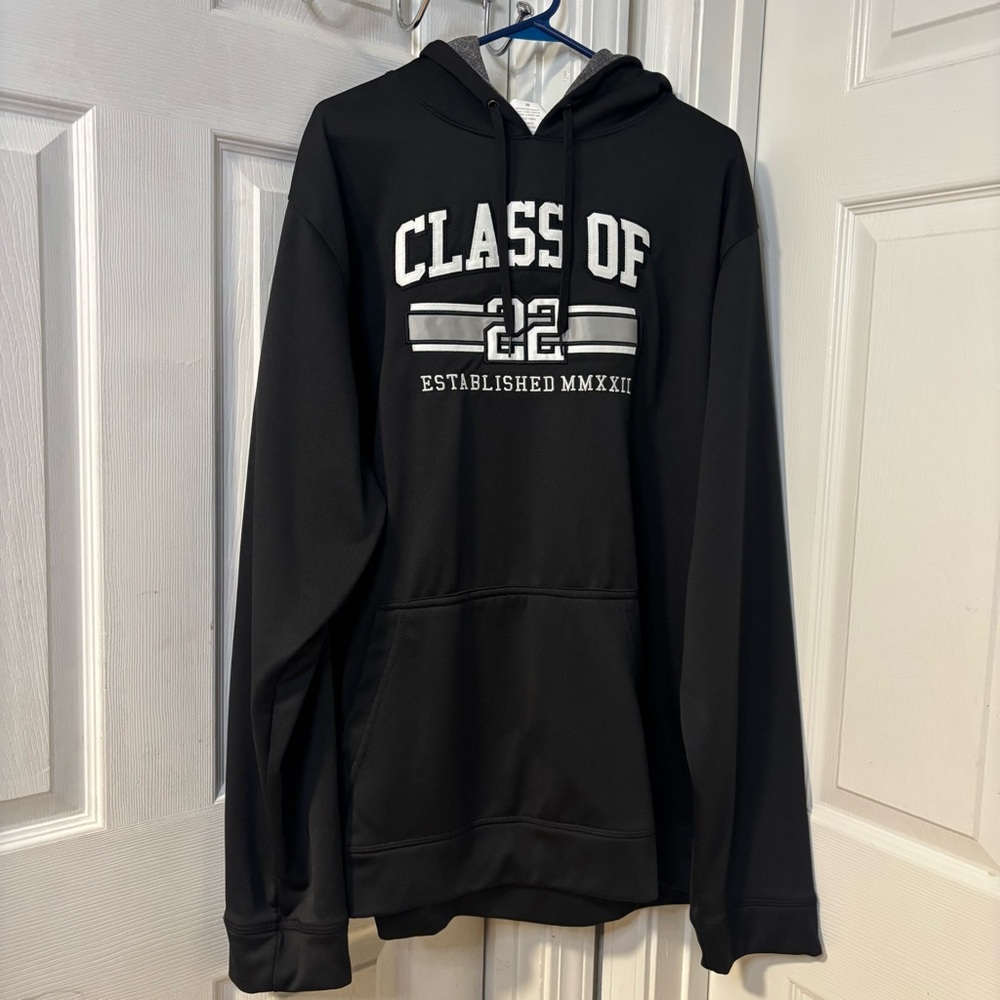 Y2K Inspired Black Class of 22 Embroidered Hoodie Size 3X NWOT